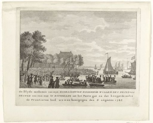 Arrival of the Prince in Rotterdam, 1785