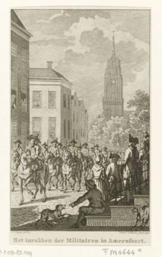 Entry of soldiers into Amersfoort, 1785