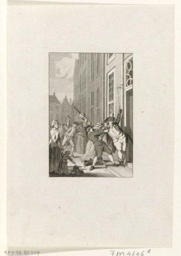 Unrest among Orangists in The Hague, 1785