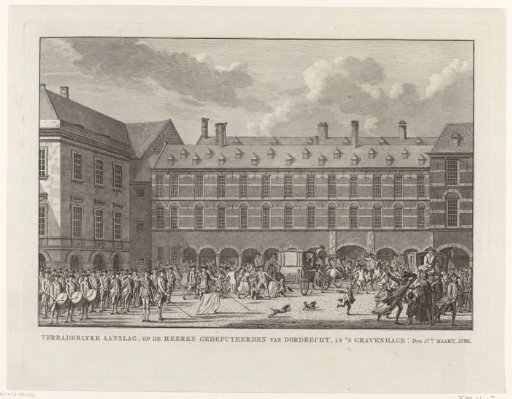 Disturbances as the Deputies of Dordrecht Ride Through the Stadhouder's Gate onto the Binnenhof, 1786