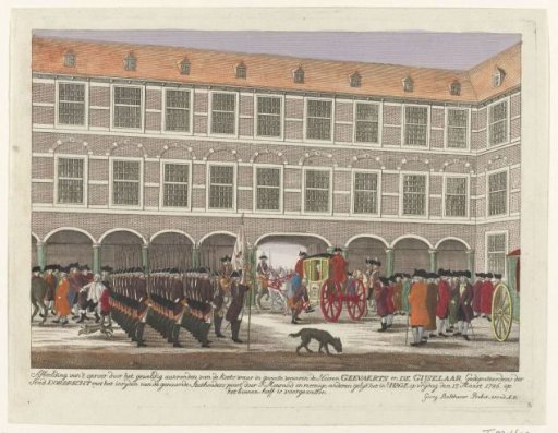 Attack on the Deputies of Dordrecht as They Ride Through the Stadhouder's Gate onto the Binnenhof, 1786
