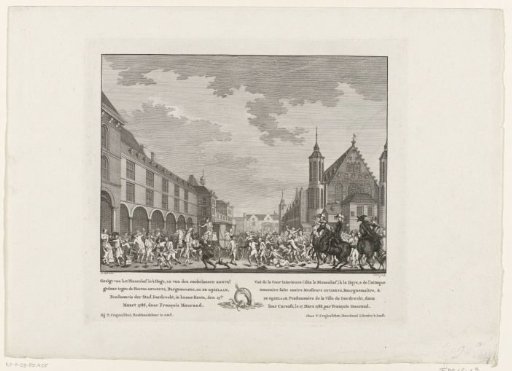 Attack on the Deputies of Dordrecht as They Ride Through the Stadhouder's Gate onto the Binnenhof, 1786