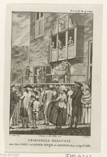 Burning of the Post of the Lower Rhine, 1786