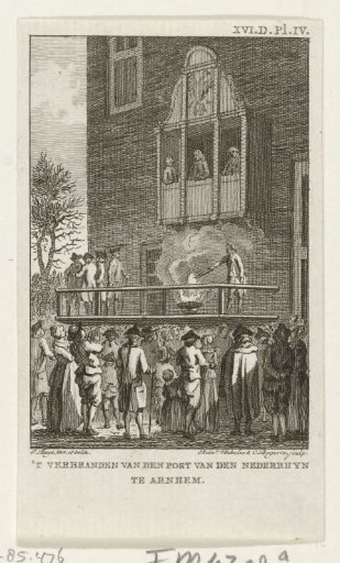 Burning of the Post of the Lower Rhine, 1786