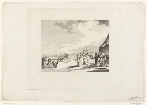 Prince and Princess of Orange Inspect the Westcappelse Dike, 1786