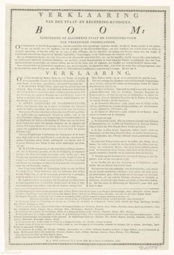 Text Page for the Print of the Tree as a Symbol of the State Form in the Republic, 1786