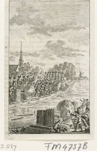 Firefight, Almanac Print of ca. 1786