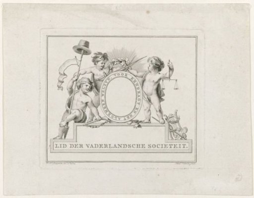 Membership Card for the Vaderlandsche Sociëteit in Utrecht, 1795