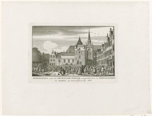 Riot by Orangists on the Market in Goes, 1787