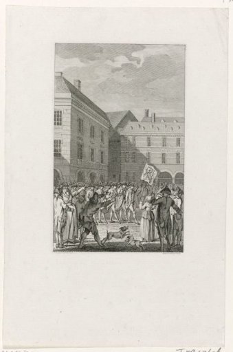Raising the Guard at the Binnenhof with a Shameful Banner, 1787