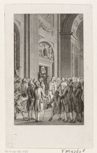 Burgomaster Hendrik Hooft Danielsz negotiating with the citizens, 1787