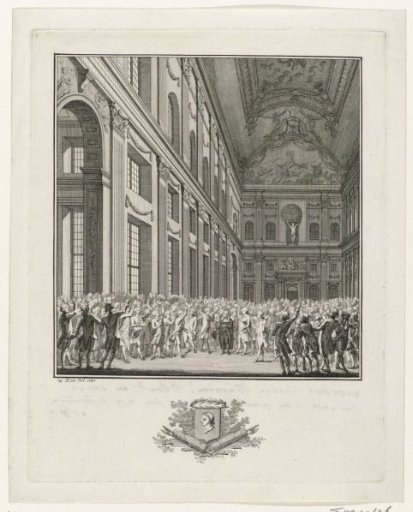 Burgomaster Hendrik Hooft Danielsz addressing the citizens, 1787