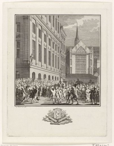 Acclamation of Hendrik Danielsz. Hooft on the Dam, 1787