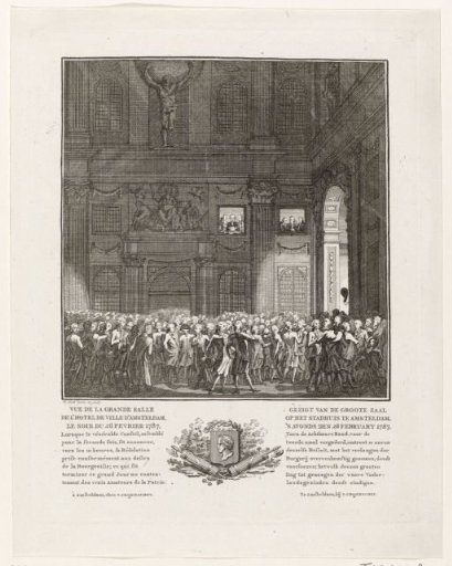 Crowd in the Town Hall on the Dam, 1787