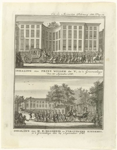 Reception of the Prince and Princess of Orange, 1787