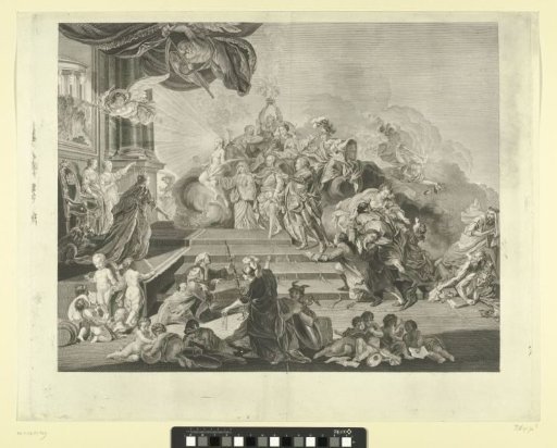 Allegory on the acceptance of the stadtholdership by Prince William V, 1766