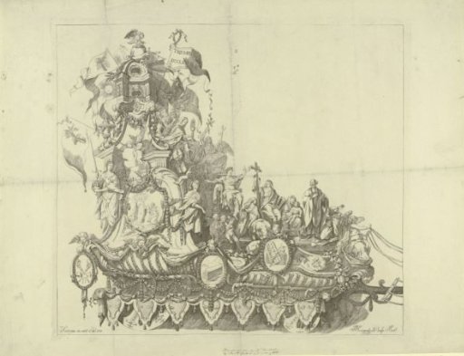 Triumphal car for the 1000th anniversary of St. Rombout, 1775