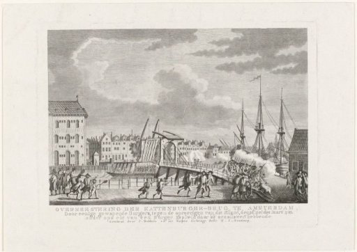Capture of the Kattenburger Bridge in Amsterdam on 30 May 1787