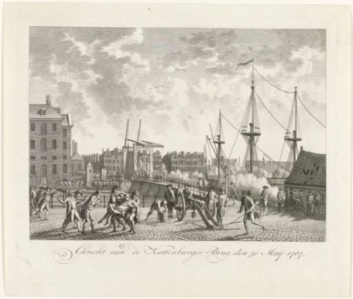 Capture of the Kattenburger Bridge, 1787