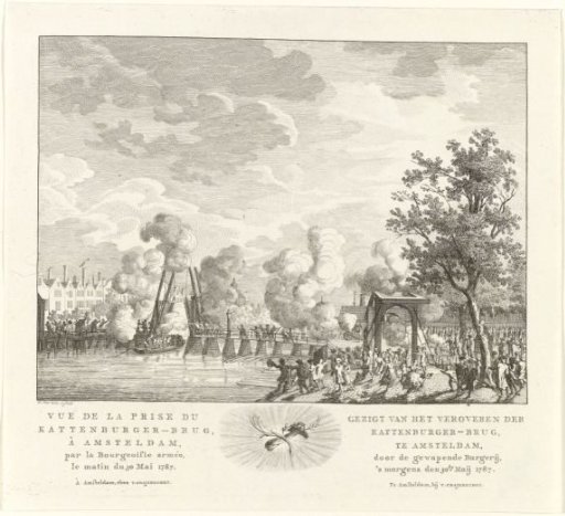 Capture of the Kattenburger Bridge in Amsterdam on 30 May 1787