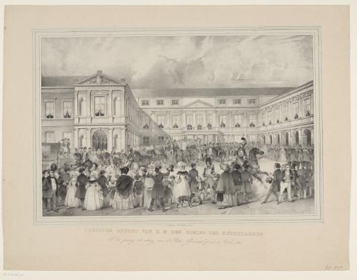 Solemn Procession of Their Majesty the King of the Netherlands to the Opening of the Session of the States-General, on 21 October 1839
