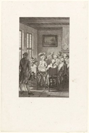 Conversation with the Princess at Goejanverwellesluis, 1787
