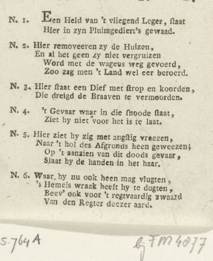 Explanation of the Fold-out Satirical Print on a Volunteer of the Flying Army, 1787
