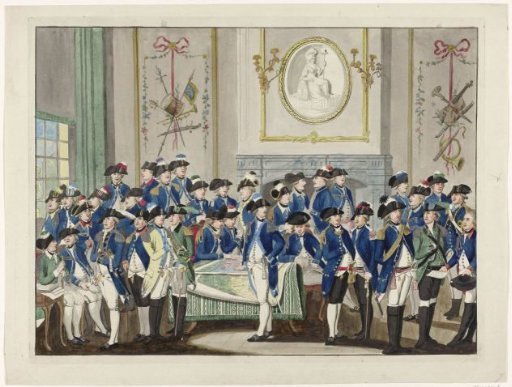 Hall with Members of the Civic Guard in Various Uniforms