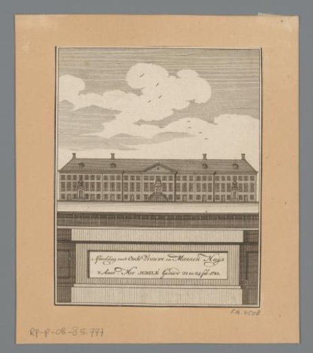 View of the Diaconie Oude Vrouwen- en Mannenhuis in Amsterdam