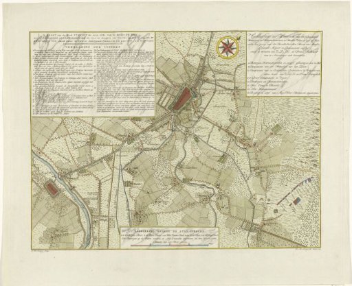 Map of the defense of the city of Utrecht, 1787