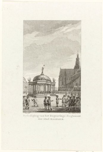 Swearing-in of the government regulation in Haarlem, 1787