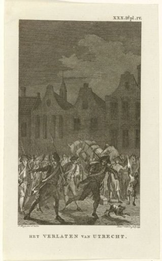 Patriots leave Utrecht, 1787