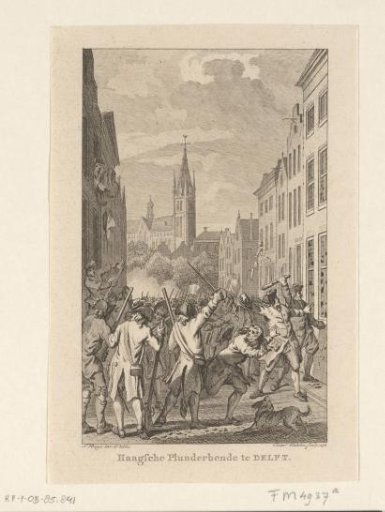 Plundering Orangists in Delft, 1787
