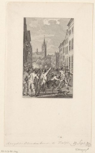 Plundering Orangists in Delft, 1787