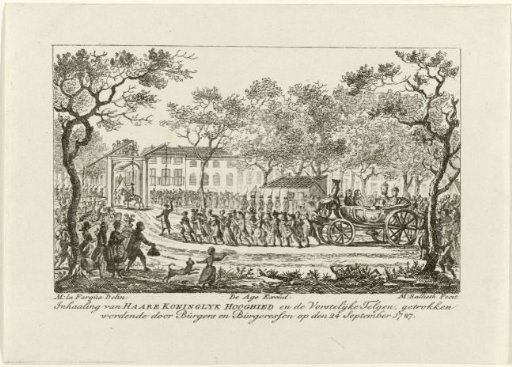 Arrival of the Princess of Orange and the Children, 1787