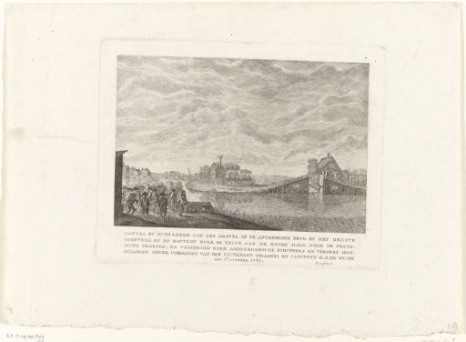 Attack at Ouderkerk aan de Amstel on the Broken Bridge, 1787