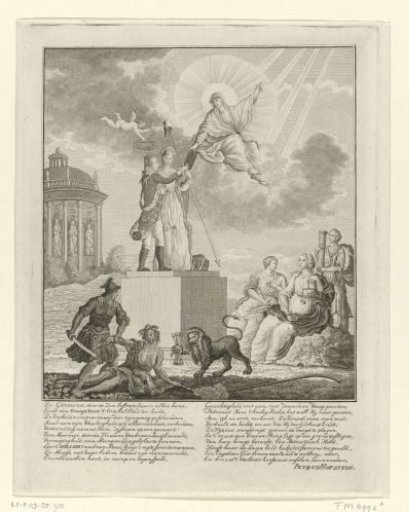 Allegory on the Restoration of Willem V as Stadtholder, 1787