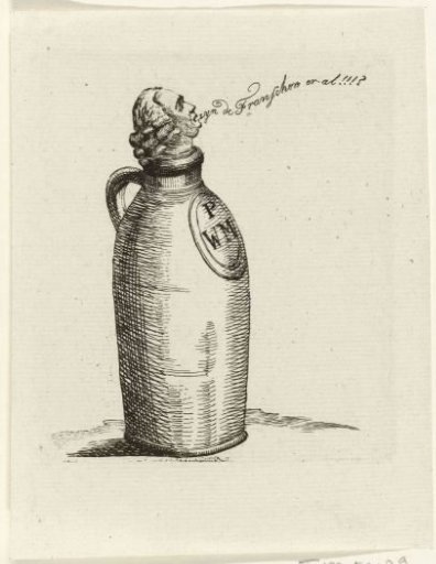 Satirical print on Pieter Witmond, 1787