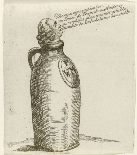 Satirical print on Pieter Witmond, 1787