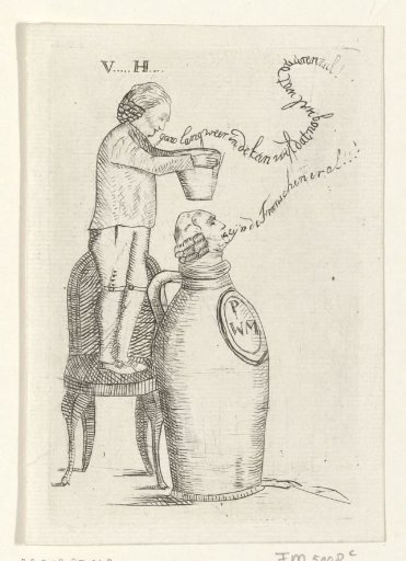 Satirical print on Pieter Witmond, 1787