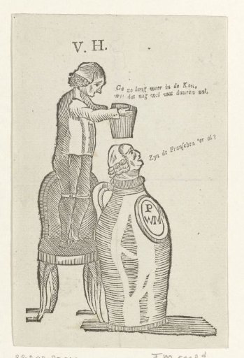 Satirical print on Pieter Witmond, 1787