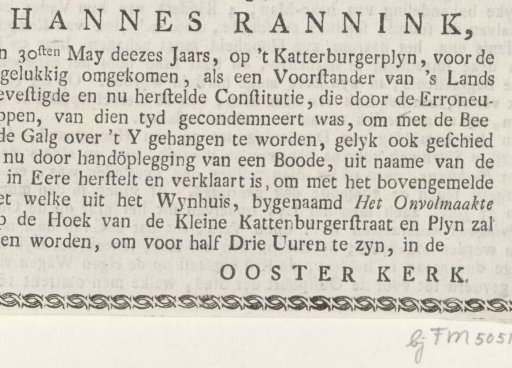 Death Notice of Johannes Rannink
