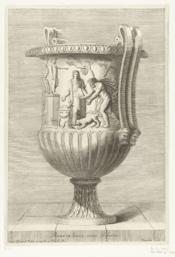 Vase with offering scene