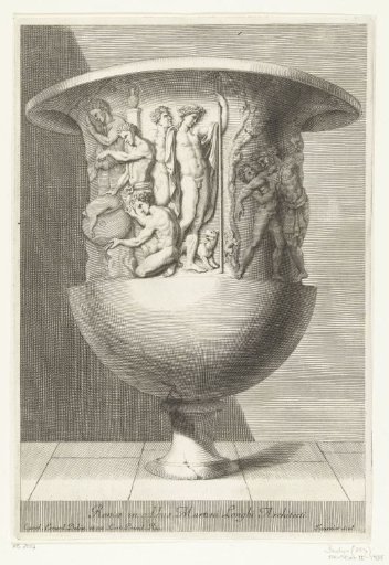 Vase with several figures at the top