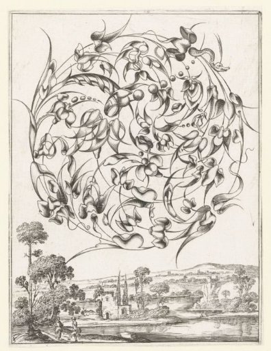 Goldsmith's bouquet in the form of a circle