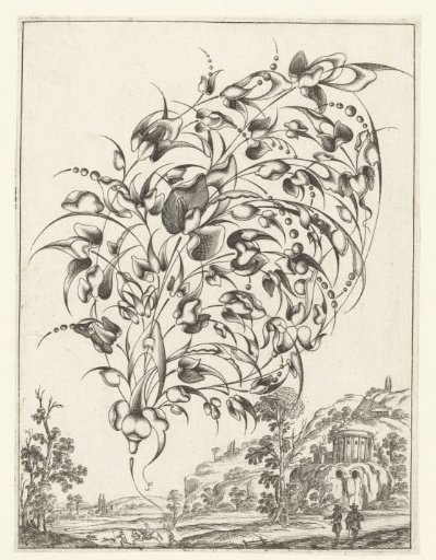 Goldsmith's bouquet in the form of an aigrette