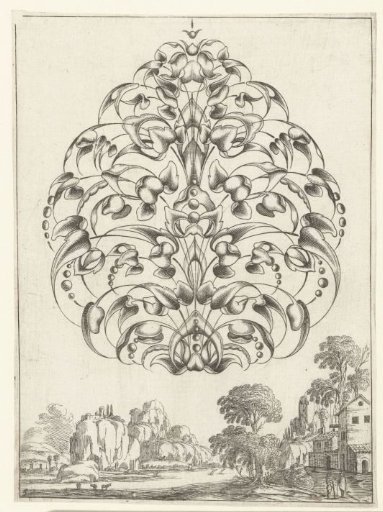 Goldsmith's bouquet in the form of a pointed oval