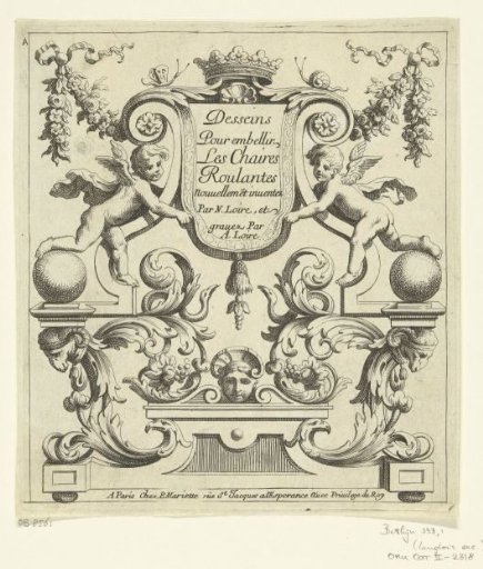 Title page: Desseins Pour embellir Les Chaises Roulantes