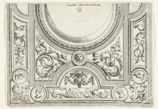 Half of a rectangular ceiling