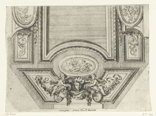 Half of an oblong ceiling